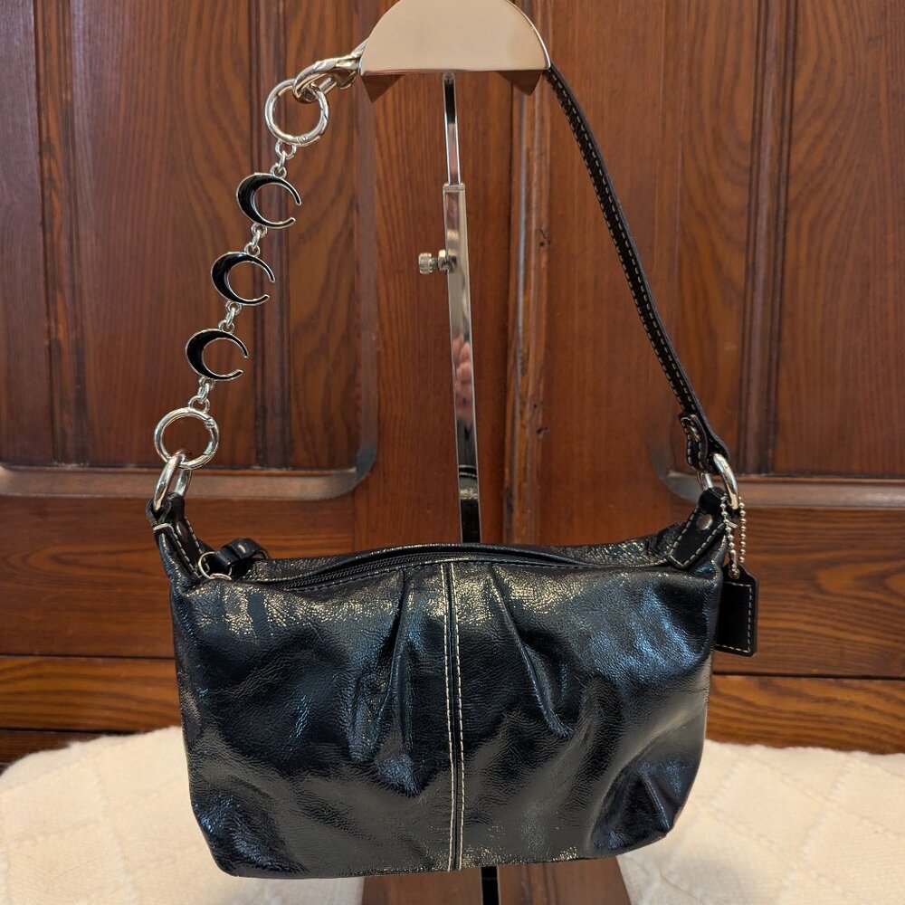 Coach Blue Patent Leather mini bag